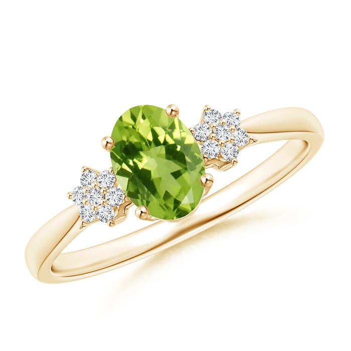 AAA - Peridot / 0.93 CT / 14 KT Yellow Gold