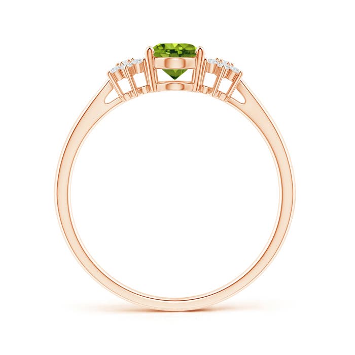 AAAA - Peridot / 0.93 CT / 14 KT Rose Gold