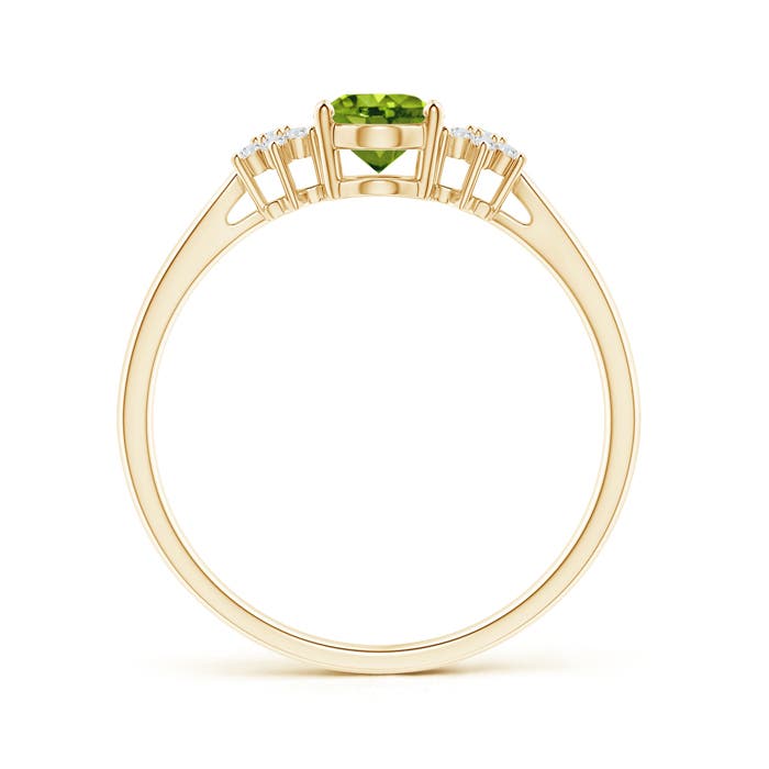 AAAA - Peridot / 0.93 CT / 14 KT Yellow Gold