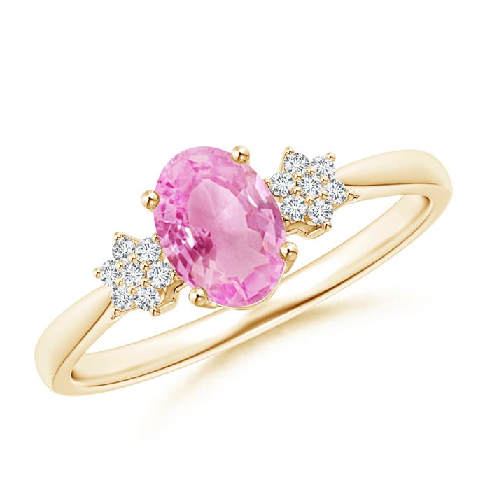 A - Pink Sapphire / 0.93 CT / 14 KT Yellow Gold