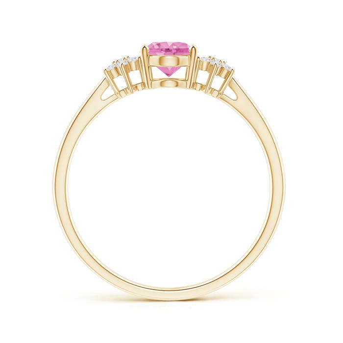 A - Pink Sapphire / 0.93 CT / 14 KT Yellow Gold