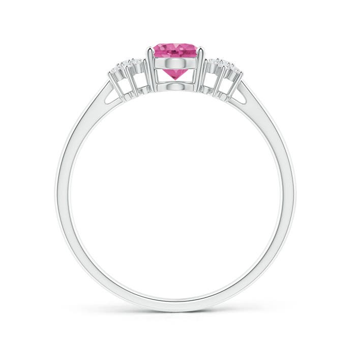 AAA - Pink Sapphire / 0.93 CT / 14 KT White Gold