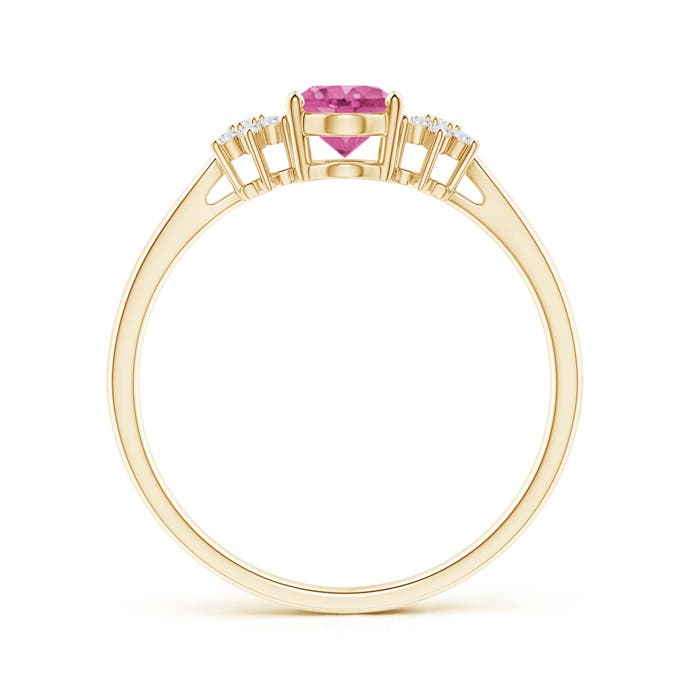 AAA - Pink Sapphire / 0.93 CT / 14 KT Yellow Gold