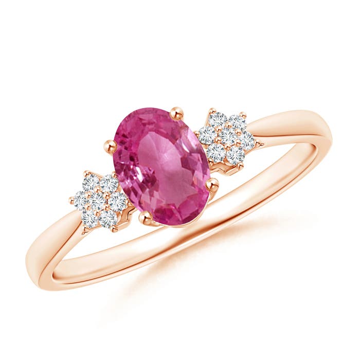 AAAA - Pink Sapphire / 0.93 CT / 14 KT Rose Gold