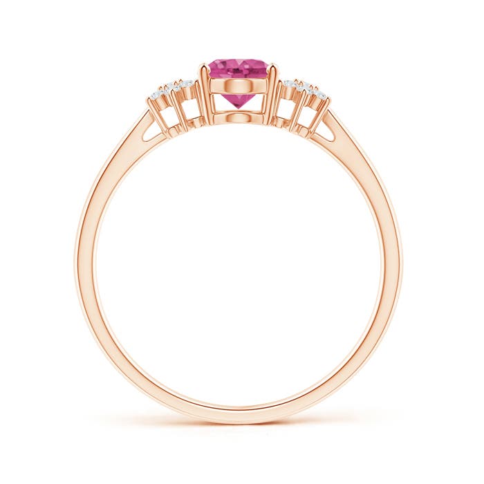 AAAA - Pink Sapphire / 0.93 CT / 14 KT Rose Gold