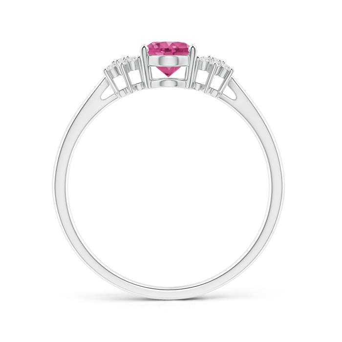 AAAA - Pink Sapphire / 0.93 CT / 14 KT White Gold