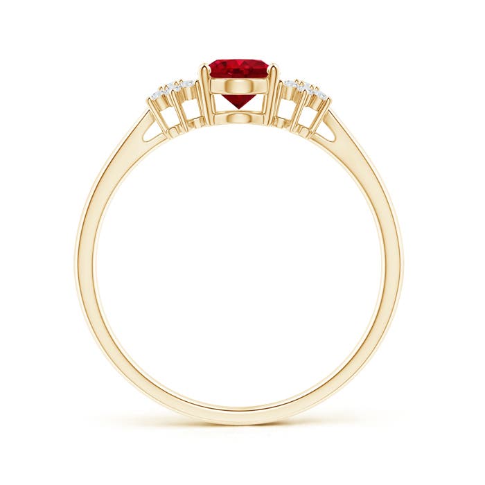 AAA - Ruby / 1.08 CT / 14 KT Yellow Gold