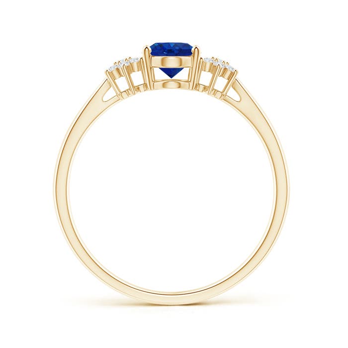 AAA - Blue Sapphire / 0.93 CT / 14 KT Yellow Gold