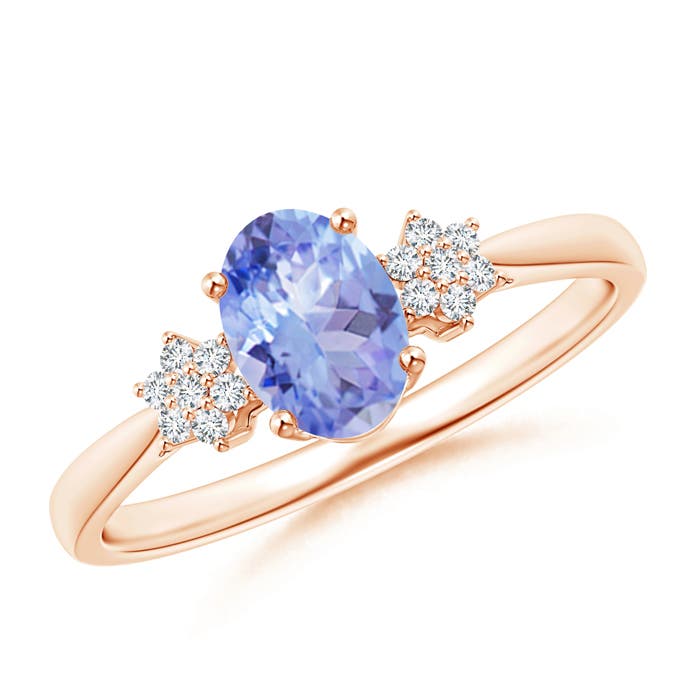 A - Tanzanite / 0.88 CT / 14 KT Rose Gold