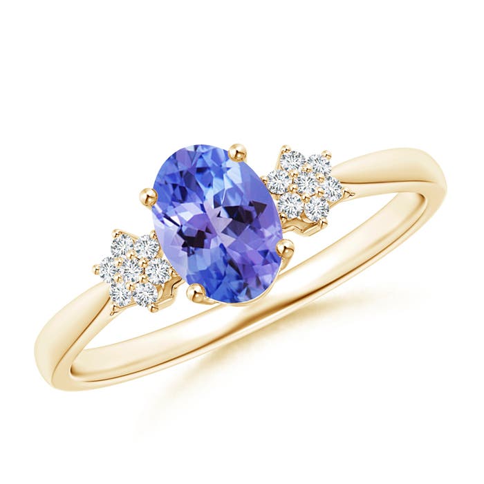 AA - Tanzanite / 0.88 CT / 14 KT Yellow Gold