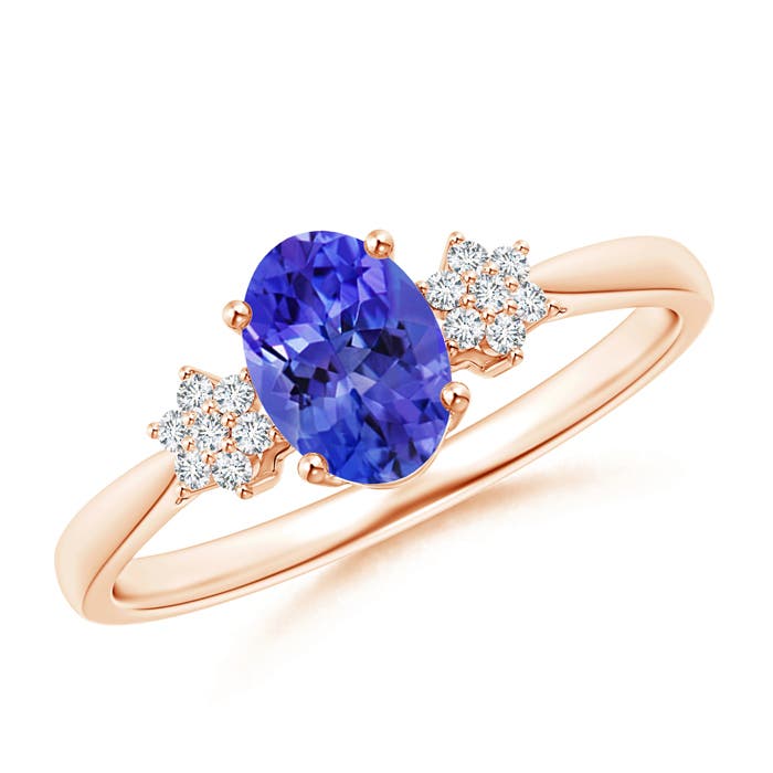 AAA - Tanzanite / 0.88 CT / 14 KT Rose Gold