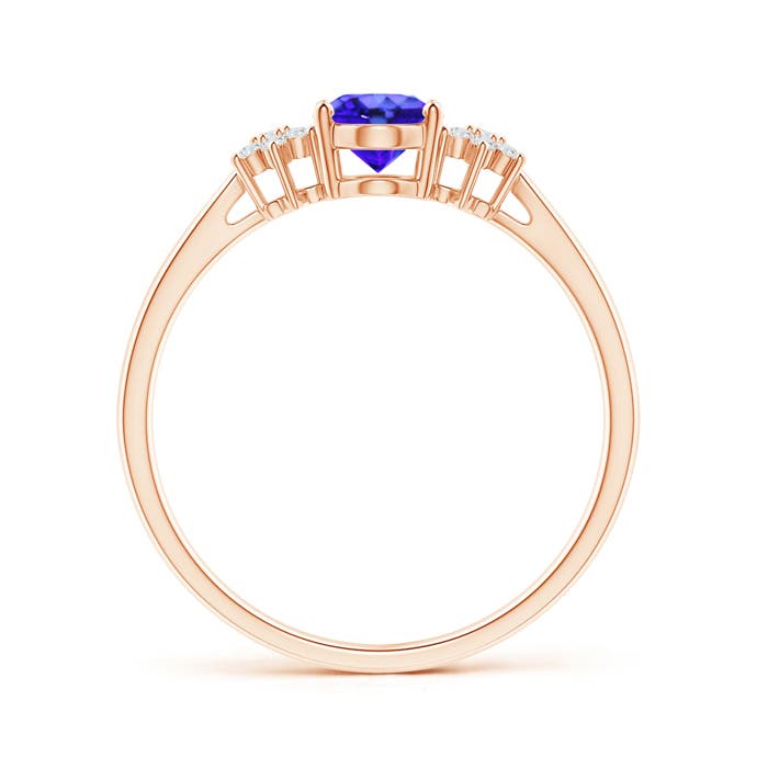 AAA - Tanzanite / 0.88 CT / 14 KT Rose Gold