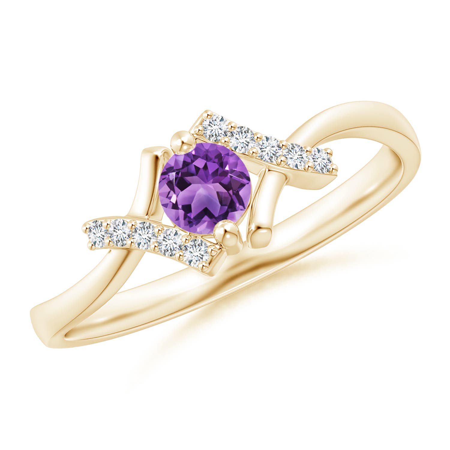 AA - Amethyst / 0.31 CT / 14 KT Yellow Gold