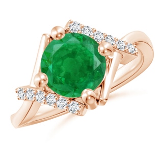 Round AA Emerald