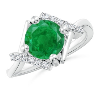 Round AA Emerald