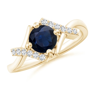 Round A Blue Sapphire
