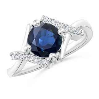 Round AA Blue Sapphire