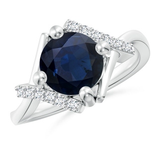 Round A Blue Sapphire