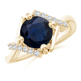 Round A Blue Sapphire