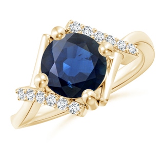 Round AA Blue Sapphire