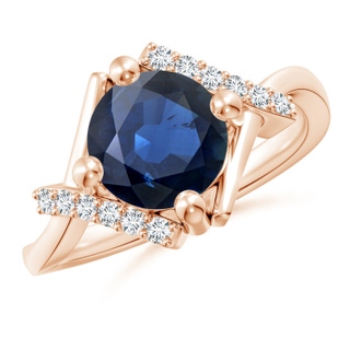 Round AA Blue Sapphire
