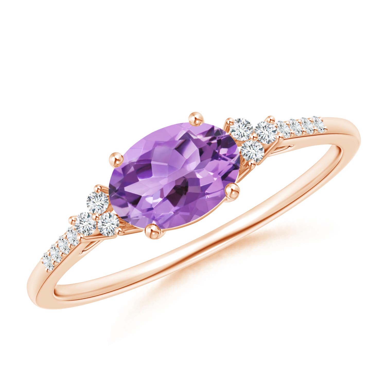 A - Amethyst / 0.79 CT / 14 KT Rose Gold