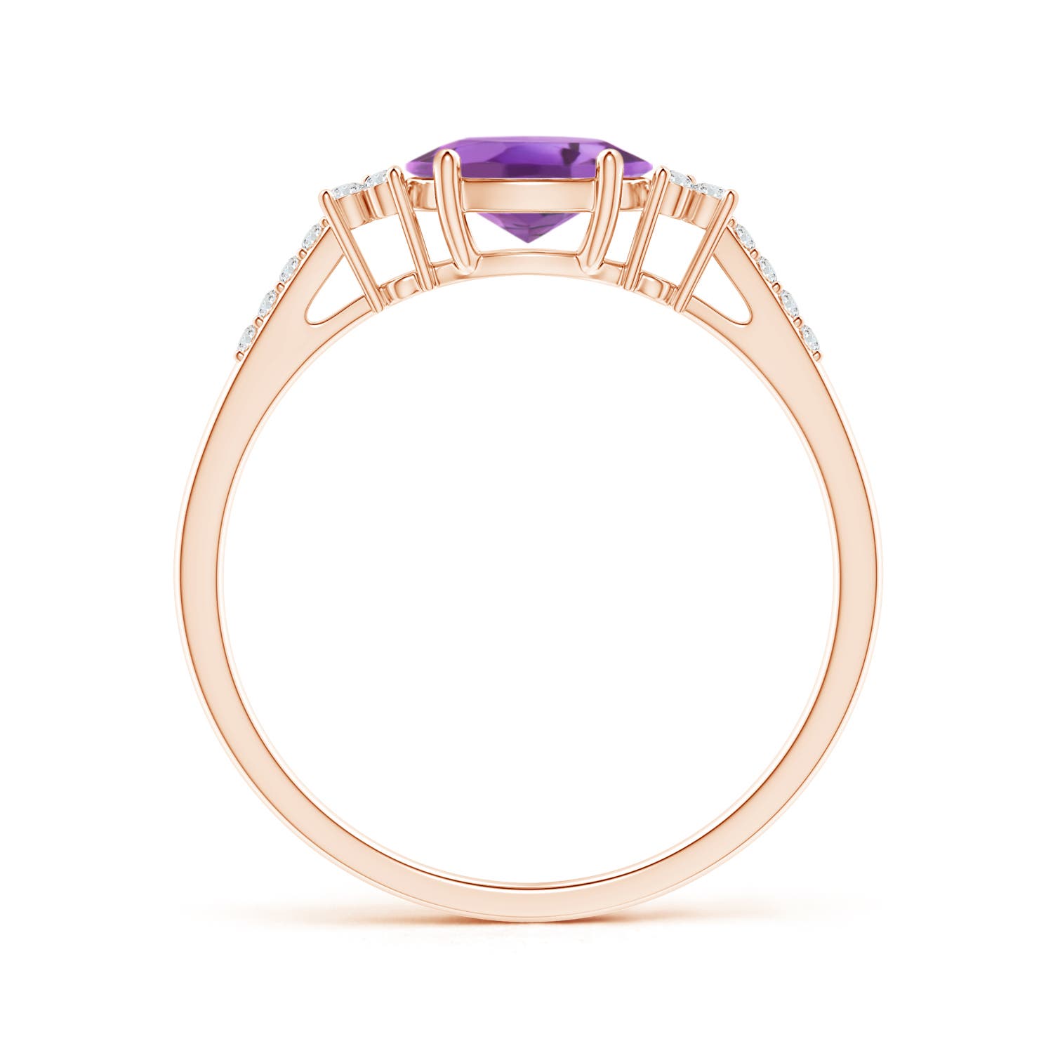 A - Amethyst / 0.79 CT / 14 KT Rose Gold