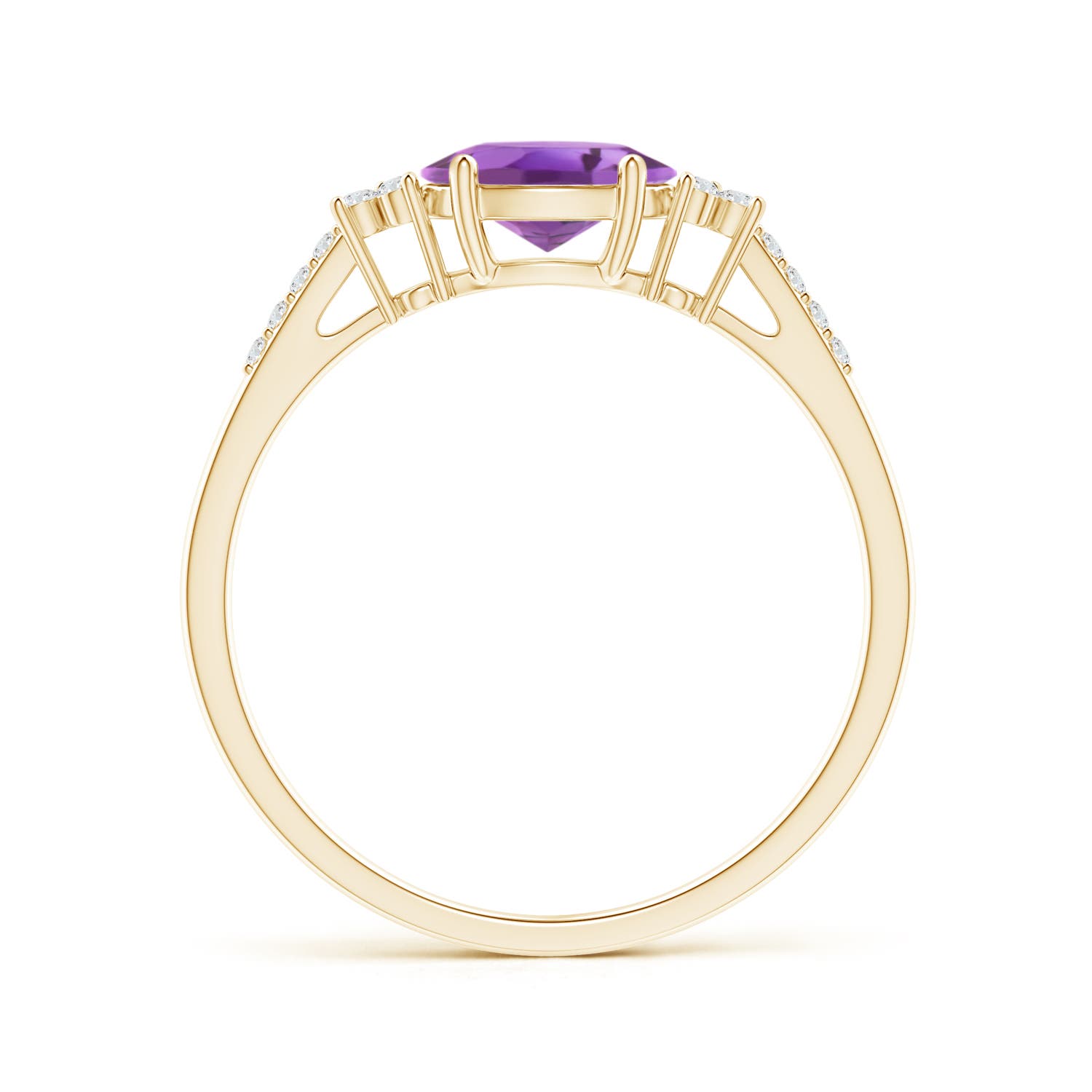 A - Amethyst / 0.79 CT / 14 KT Yellow Gold