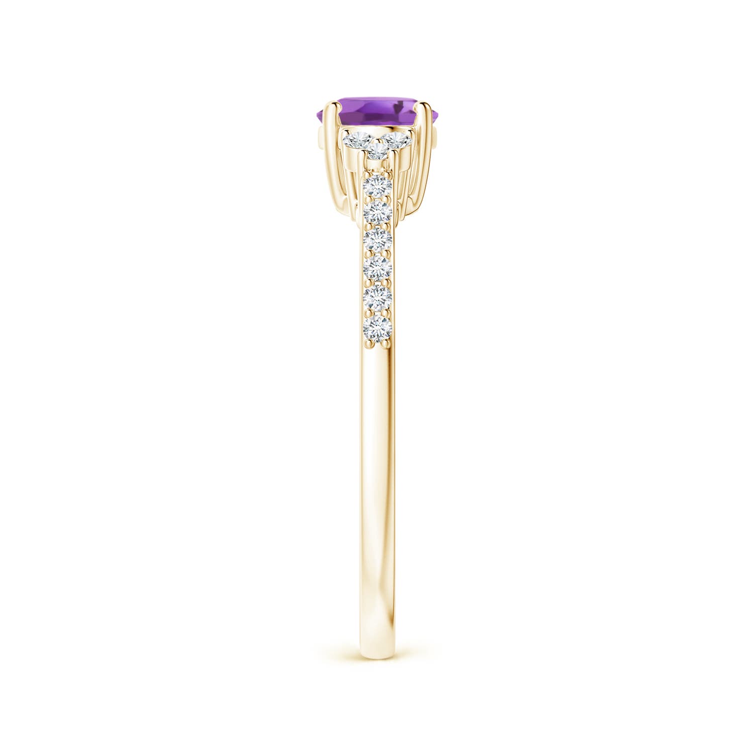 A - Amethyst / 0.79 CT / 14 KT Yellow Gold