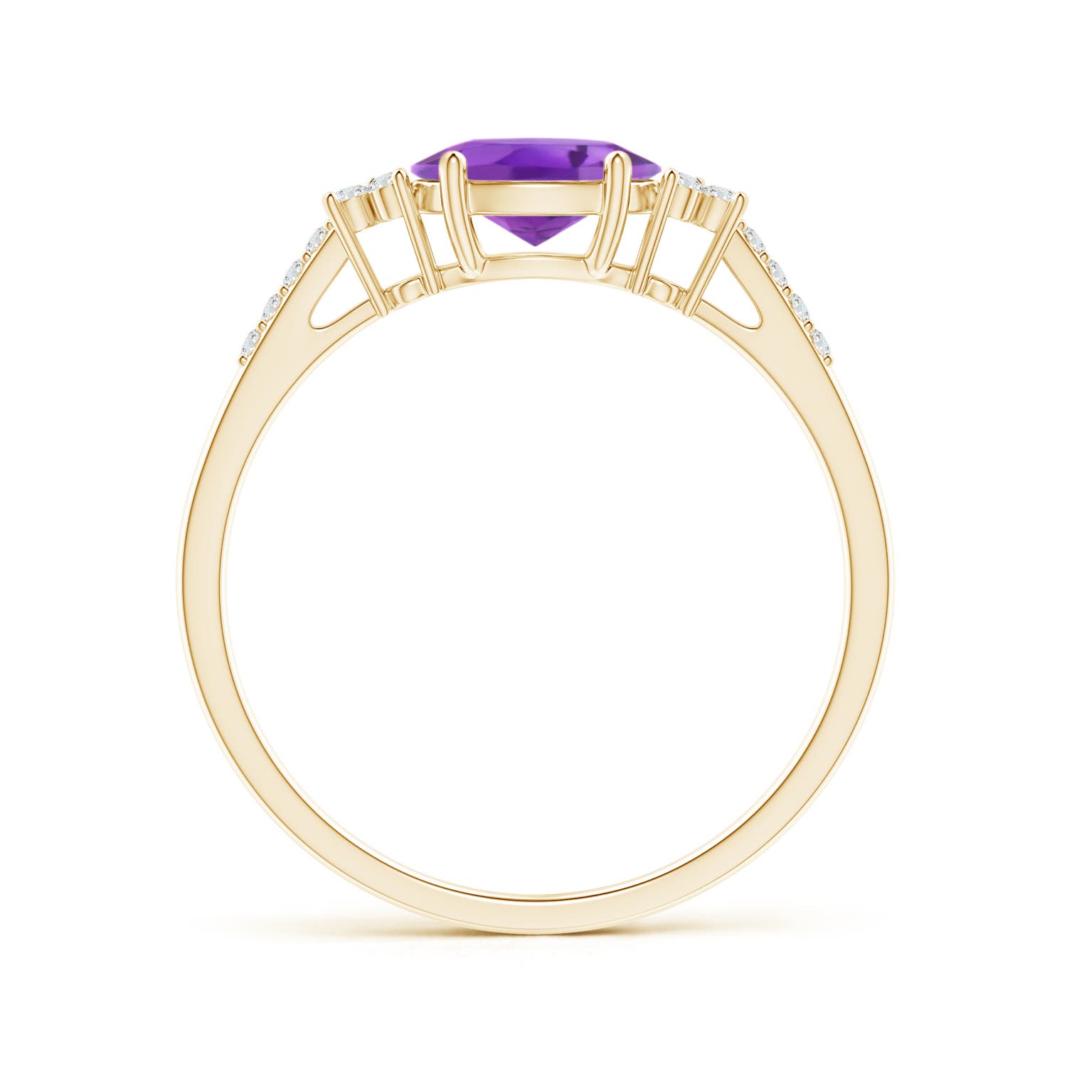 AA - Amethyst / 0.79 CT / 14 KT Yellow Gold