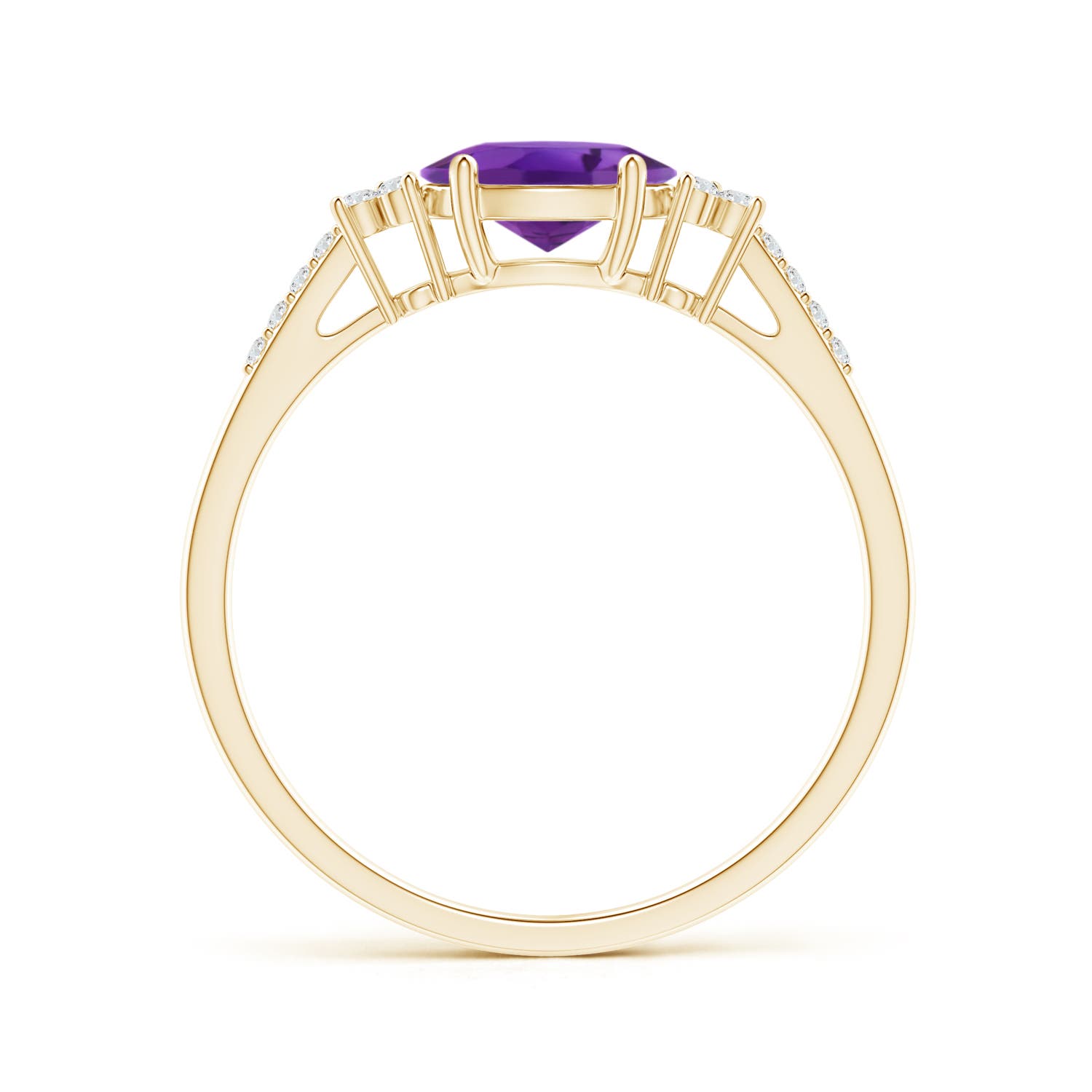 AAA - Amethyst / 0.79 CT / 14 KT Yellow Gold