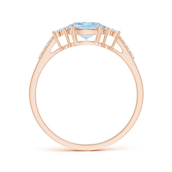 A - Aquamarine / 0.69 CT / 14 KT Rose Gold