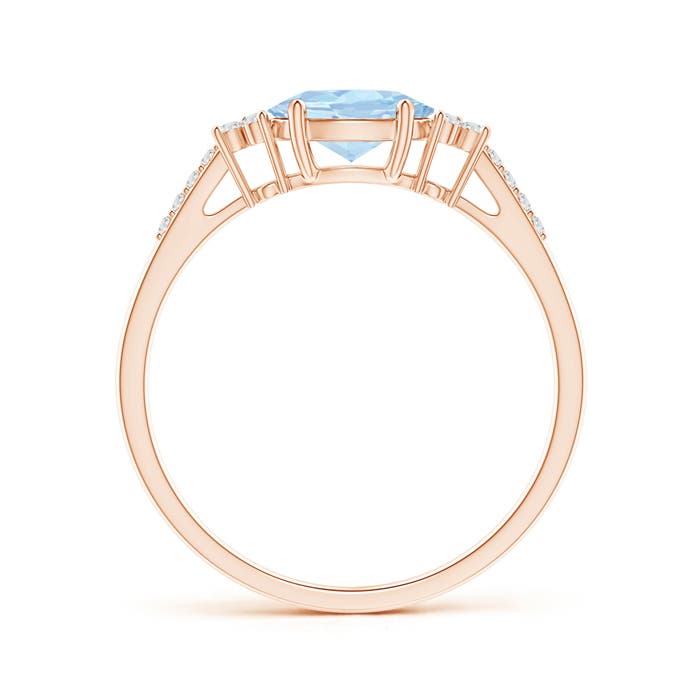 AA - Aquamarine / 0.69 CT / 14 KT Rose Gold