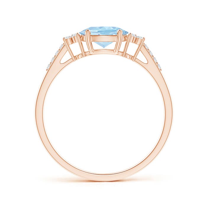 AAA - Aquamarine / 0.69 CT / 14 KT Rose Gold