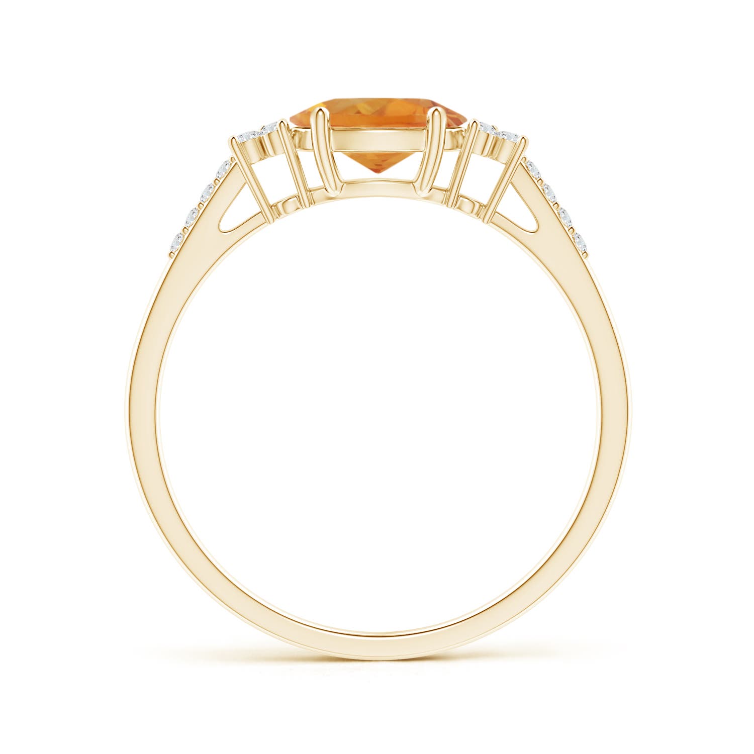 AA - Citrine / 0.84 CT / 14 KT Yellow Gold