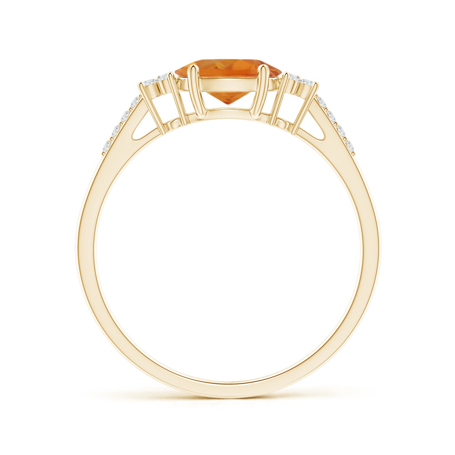 AAA - Citrine / 0.84 CT / 14 KT Yellow Gold