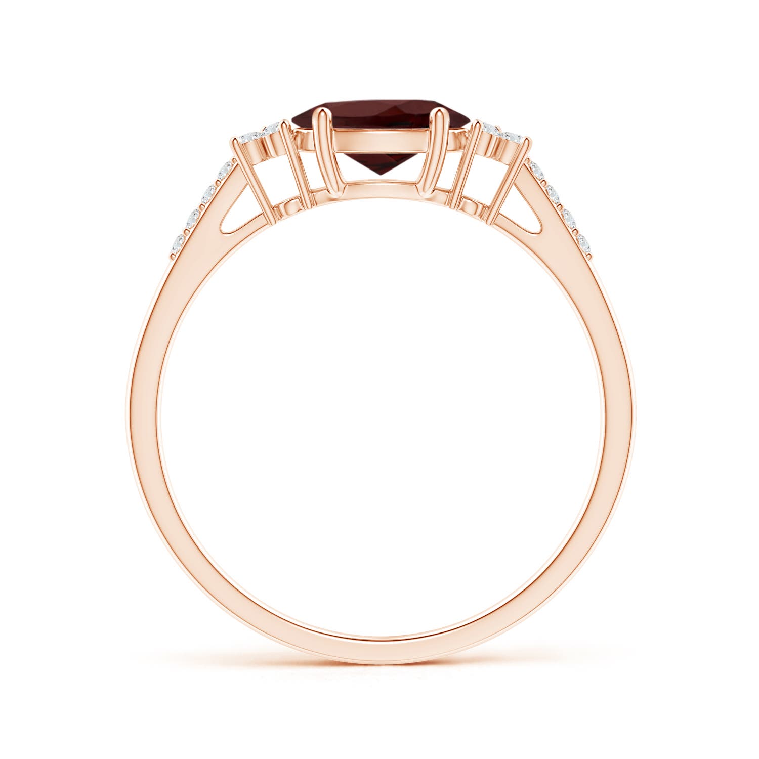 AA - Garnet / 0.99 CT / 14 KT Rose Gold