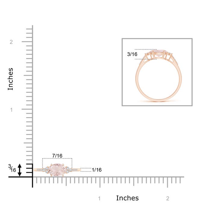 A - Morganite / 0.79 CT / 14 KT Rose Gold