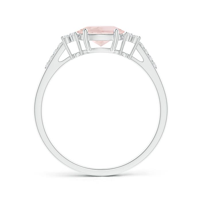 A - Morganite / 0.79 CT / 14 KT White Gold