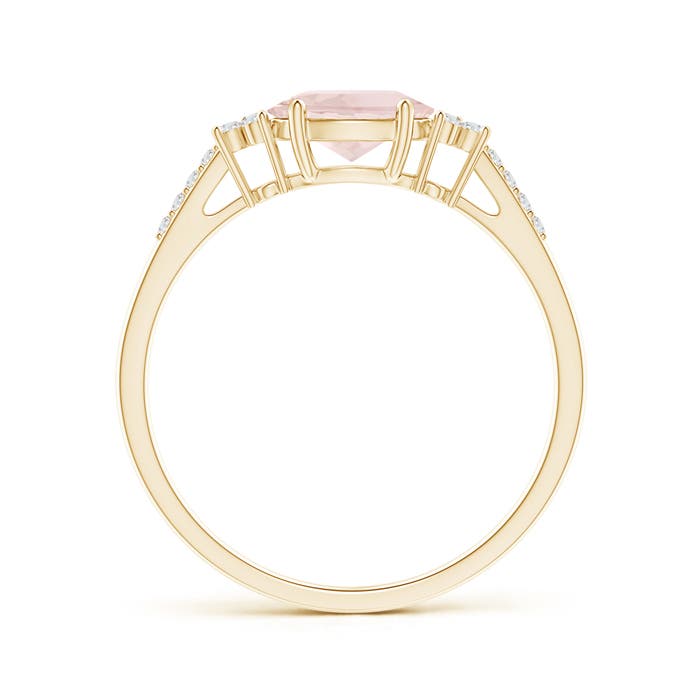 A - Morganite / 0.79 CT / 14 KT Yellow Gold