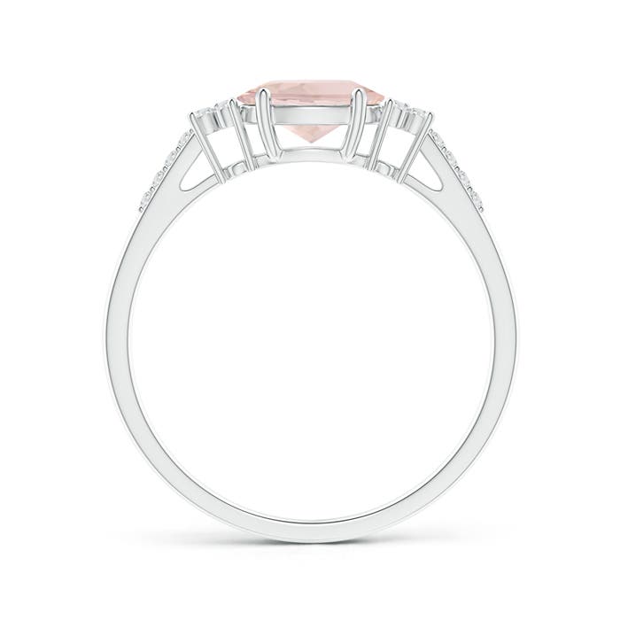 AA - Morganite / 0.79 CT / 14 KT White Gold