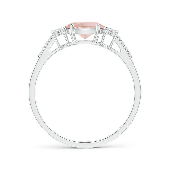 AAA - Morganite / 0.79 CT / 14 KT White Gold