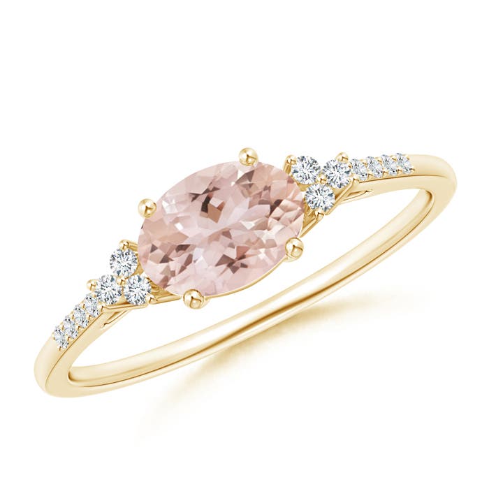 AAA - Morganite / 0.79 CT / 14 KT Yellow Gold