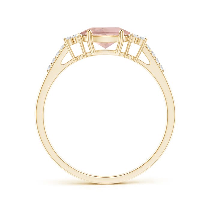 AAAA - Morganite / 0.79 CT / 14 KT Yellow Gold