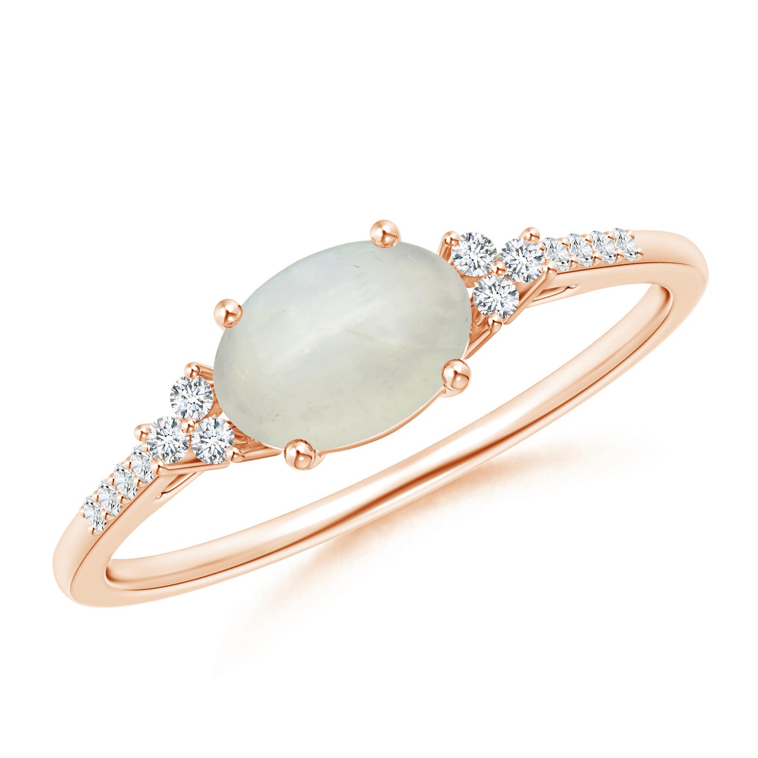 AA - Moonstone / 0.77 CT / 14 KT Rose Gold