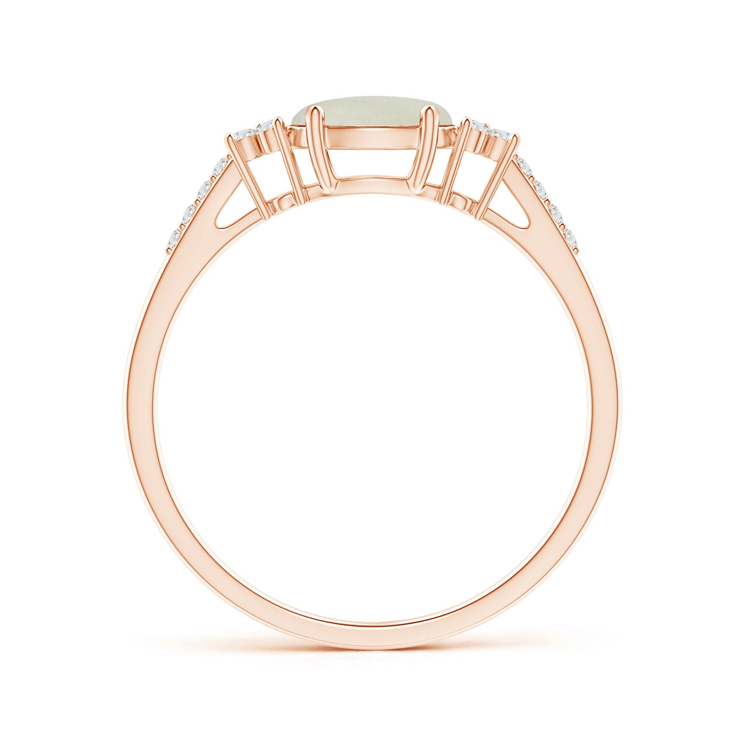 AA - Moonstone / 0.77 CT / 14 KT Rose Gold