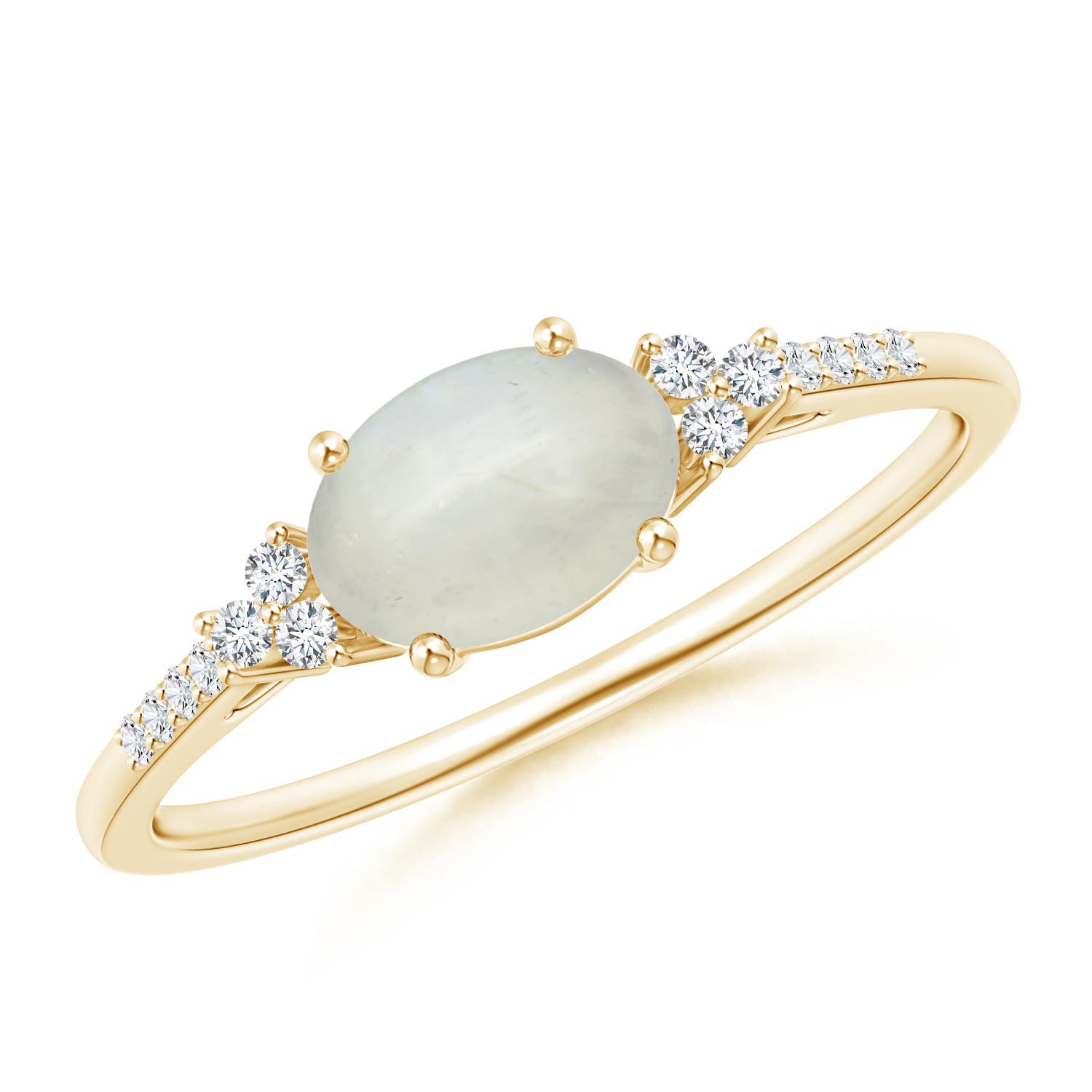 AA - Moonstone / 0.77 CT / 14 KT Yellow Gold