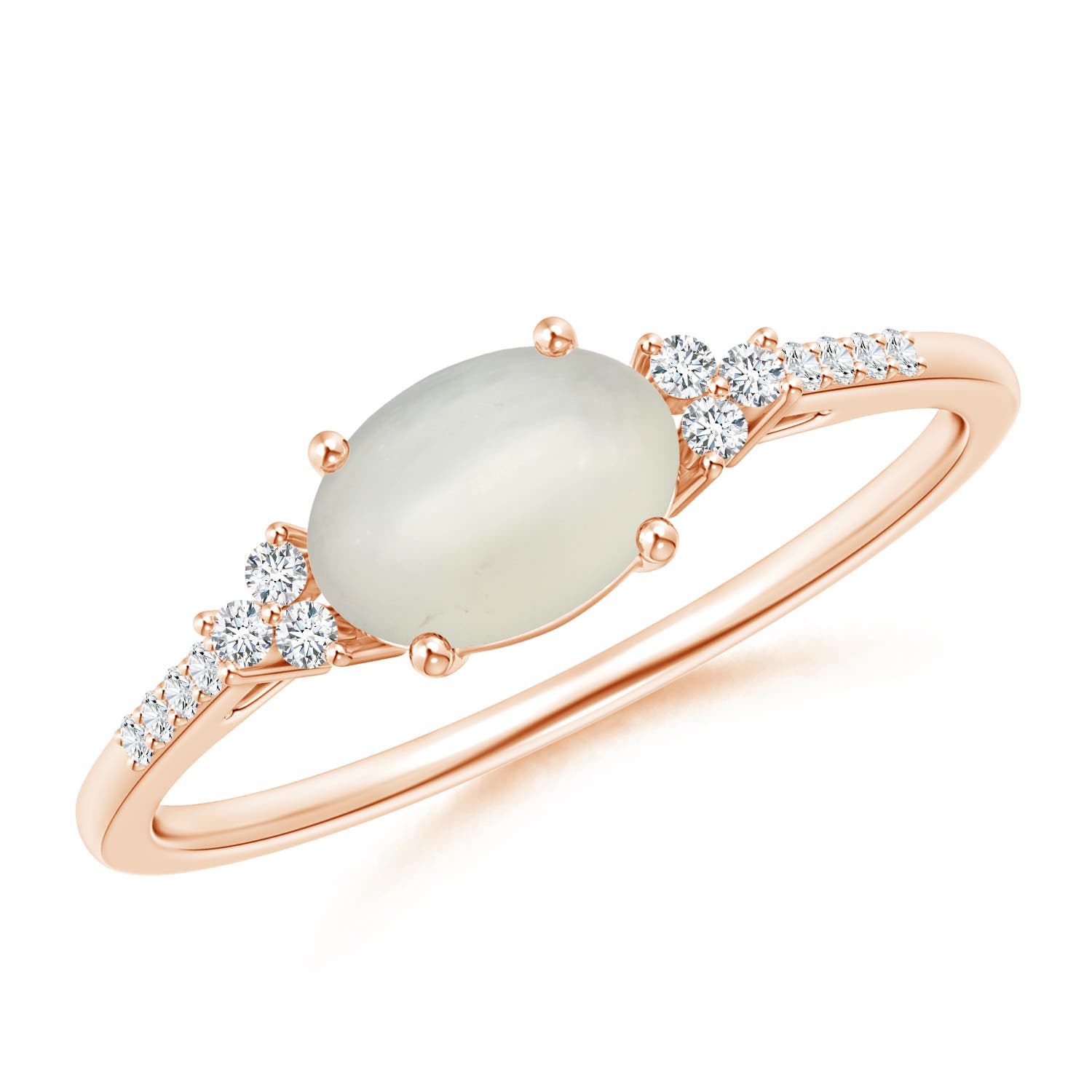 AAA - Moonstone / 0.77 CT / 14 KT Rose Gold