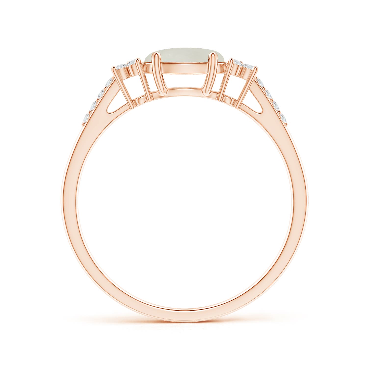 AAA - Moonstone / 0.77 CT / 14 KT Rose Gold