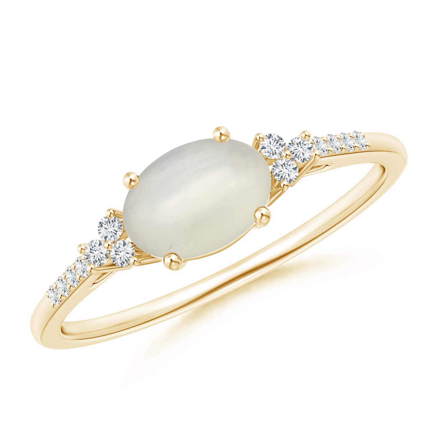 AAA - Moonstone / 0.77 CT / 14 KT Yellow Gold